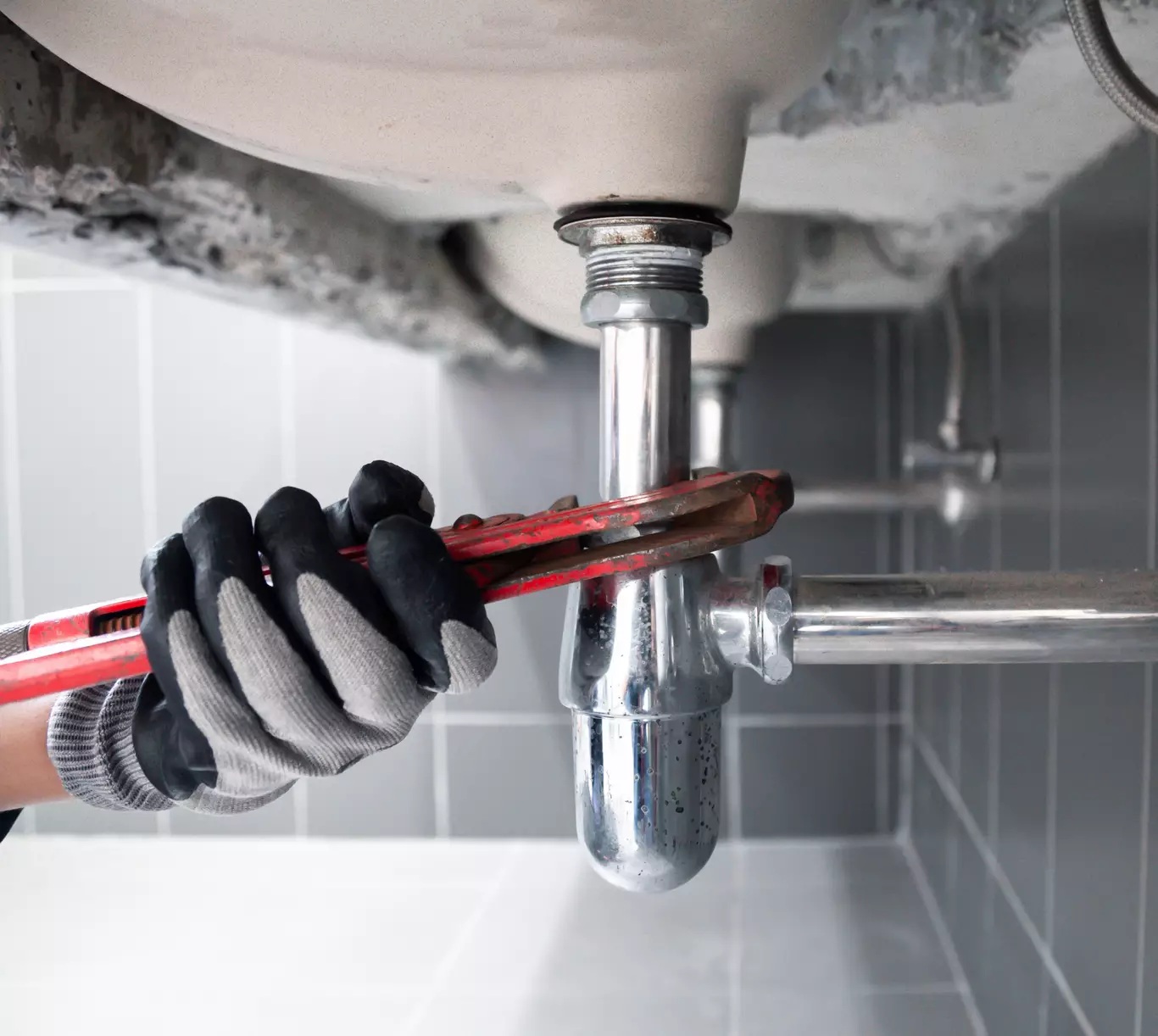 Intervention de plomberie sur une installation